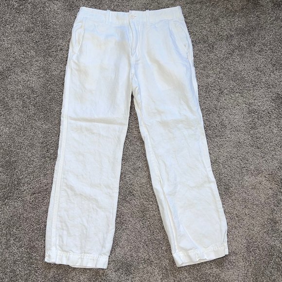 White J. Crew Broken In Bootcut Pants - Picture 3 of 8